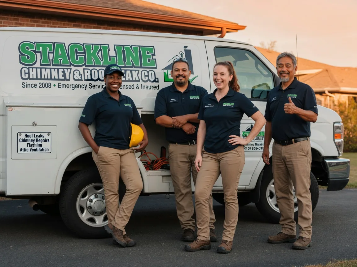Chimney flashing repair company in Comfort, TX